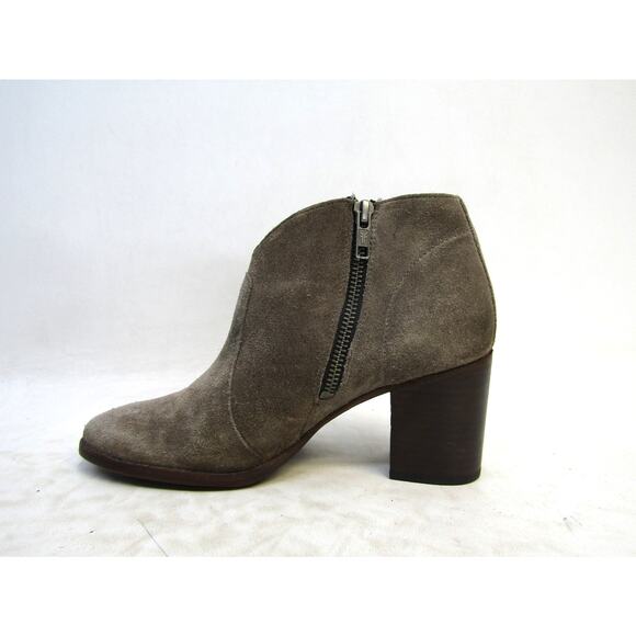 FRYE Womens Size 7 B Brown Suede Zip High Ankle Boots - Picture 2 of 11